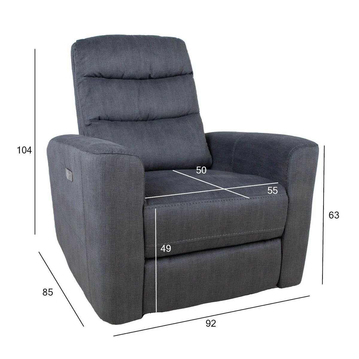 Sähköreclinertuoli Benjamin, Harmaa 11 Sähköreclinertuoli Benjamin, Harmaa - Image 9