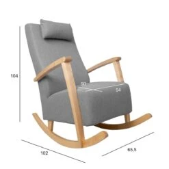 Keinutuoli Wendela, Harmaa -Intrata Huonekalut Kauppa 15613 01