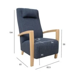 Lepotuoli Gaala, Siniharmaa -Intrata Huonekalut Kauppa 15623 01