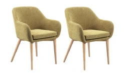 Ruokatuoli Monica 2 Kpl, Keltaisenvihreä