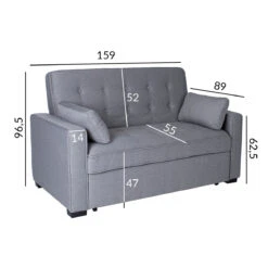 Vuodesohva Nicky, Vaalea Harmaa -Intrata Huonekalut Kauppa 21586 01