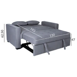 Vuodesohva Nicky, Vaalea Harmaa -Intrata Huonekalut Kauppa 21586 03