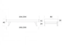 Vuodedivaanisohva Notte, 190/200 Cm 9 Vuodedivaanisohva Notte, 190/200 Cm -Intrata Huonekalut Kauppa notte divaanisohva20mittatiedot