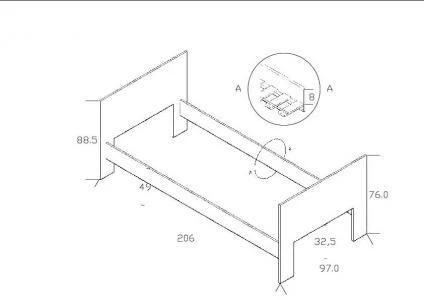 Sänky Seniori, 80x200 Cm 6 Sänky Seniori, 80x200 Cm - Image 4